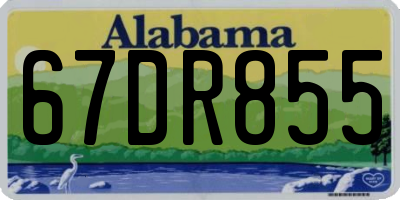 AL license plate 67DR855