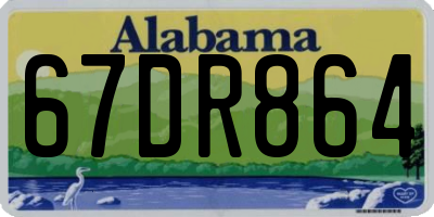 AL license plate 67DR864