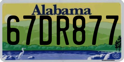 AL license plate 67DR877