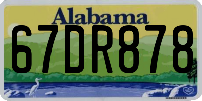 AL license plate 67DR878