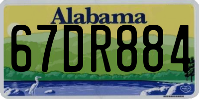 AL license plate 67DR884