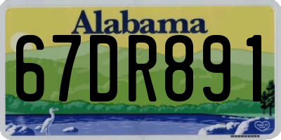 AL license plate 67DR891