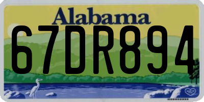 AL license plate 67DR894