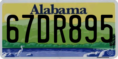 AL license plate 67DR895