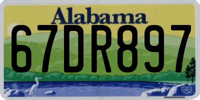 AL license plate 67DR897