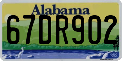 AL license plate 67DR902