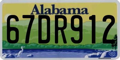 AL license plate 67DR912