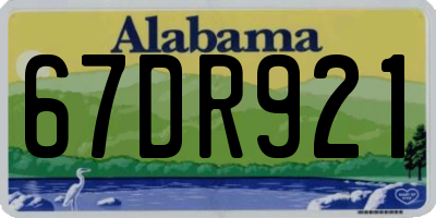 AL license plate 67DR921