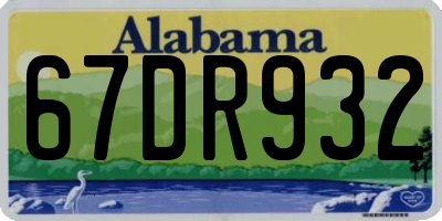 AL license plate 67DR932