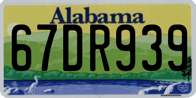 AL license plate 67DR939