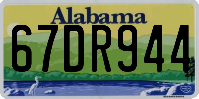 AL license plate 67DR944