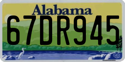 AL license plate 67DR945