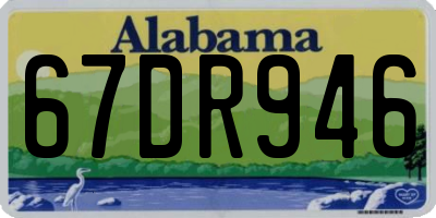 AL license plate 67DR946