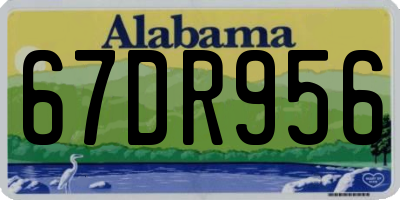 AL license plate 67DR956