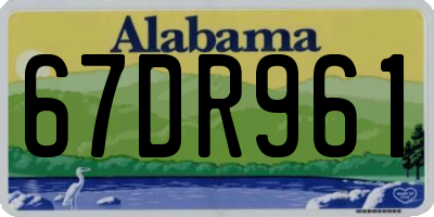 AL license plate 67DR961