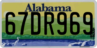 AL license plate 67DR969