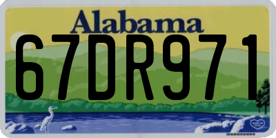 AL license plate 67DR971