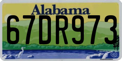 AL license plate 67DR973