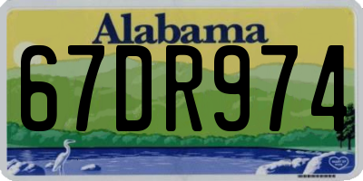 AL license plate 67DR974