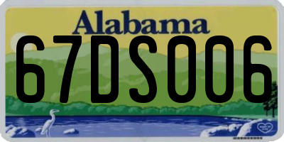 AL license plate 67DS006