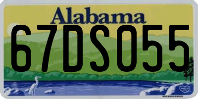 AL license plate 67DS055
