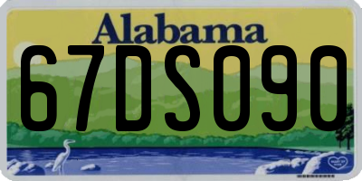 AL license plate 67DS090