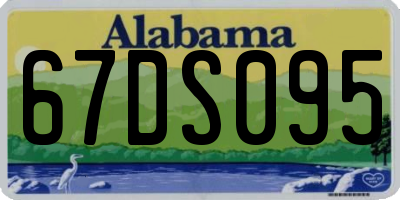 AL license plate 67DS095