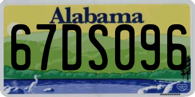 AL license plate 67DS096