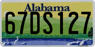 AL license plate 67DS127