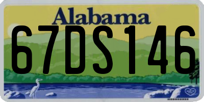 AL license plate 67DS146