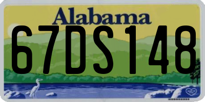 AL license plate 67DS148