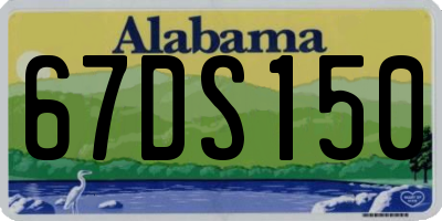 AL license plate 67DS150