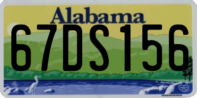 AL license plate 67DS156