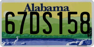 AL license plate 67DS158