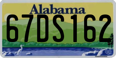 AL license plate 67DS162