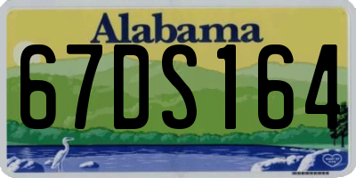 AL license plate 67DS164