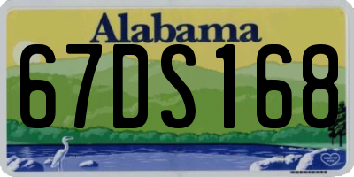 AL license plate 67DS168