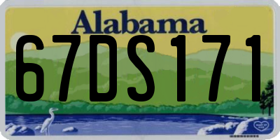 AL license plate 67DS171