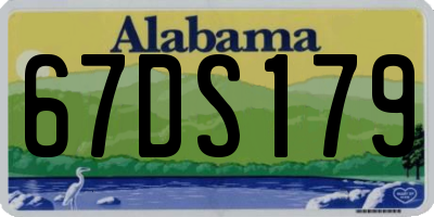 AL license plate 67DS179