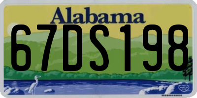 AL license plate 67DS198