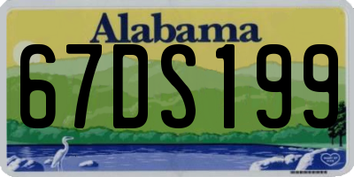 AL license plate 67DS199