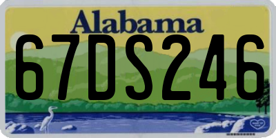 AL license plate 67DS246