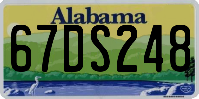 AL license plate 67DS248