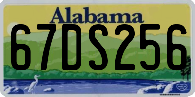 AL license plate 67DS256