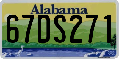 AL license plate 67DS271