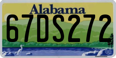 AL license plate 67DS272