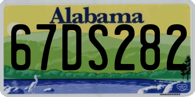 AL license plate 67DS282