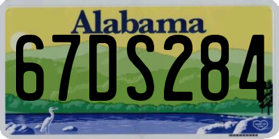 AL license plate 67DS284