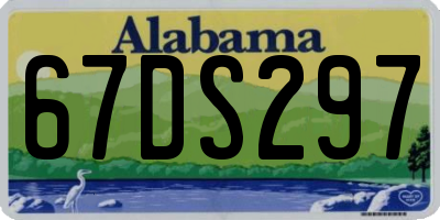 AL license plate 67DS297