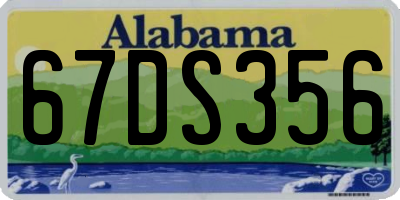 AL license plate 67DS356